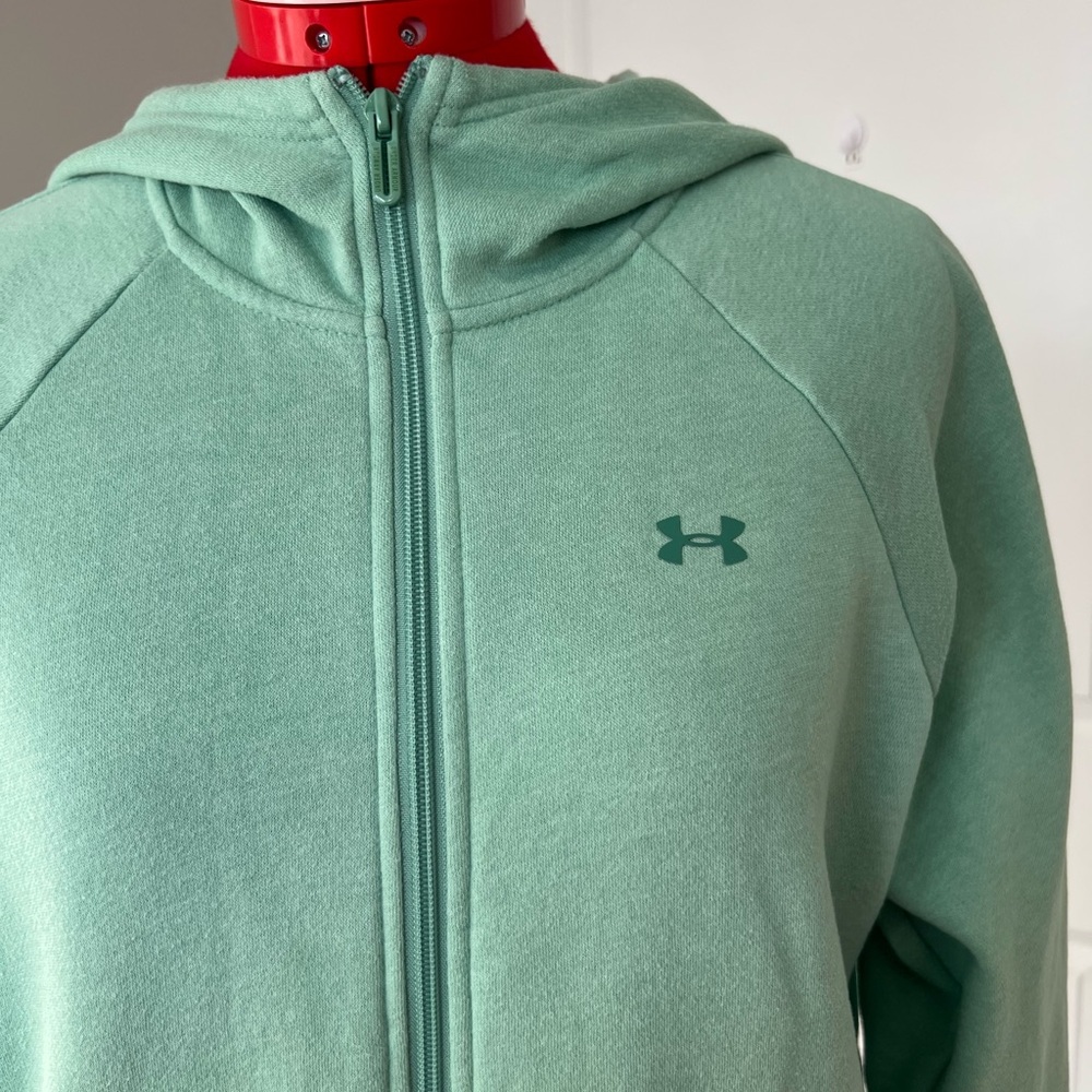 Under Armour Light Green Full-Zip Hoodie